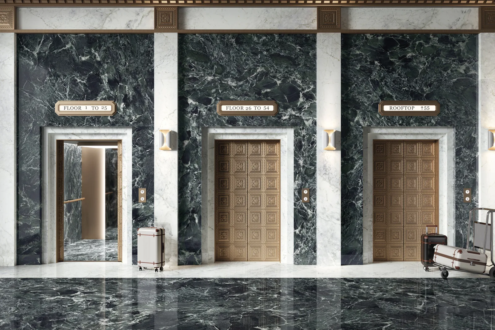 AOSTA GREEN MARBLE - общественное пространство