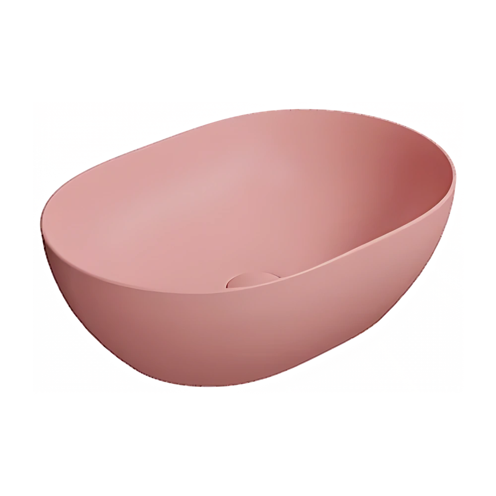 GSI PURA Раковина накладная овальная 50x35 (Blush)