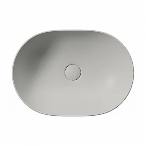 GSI PURA Раковина накладная овальная 50x35 (Cenere)
