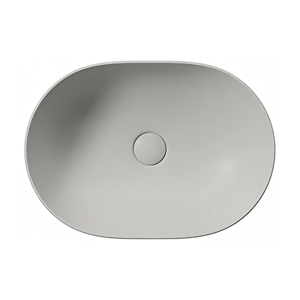 GSI PURA Раковина накладная овальная 50x35 (Cenere)