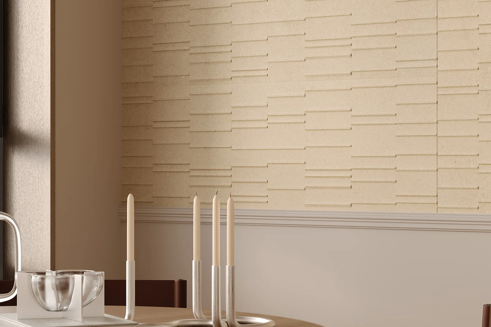 LIMESTONE BEIGE - столовая, фрагмент