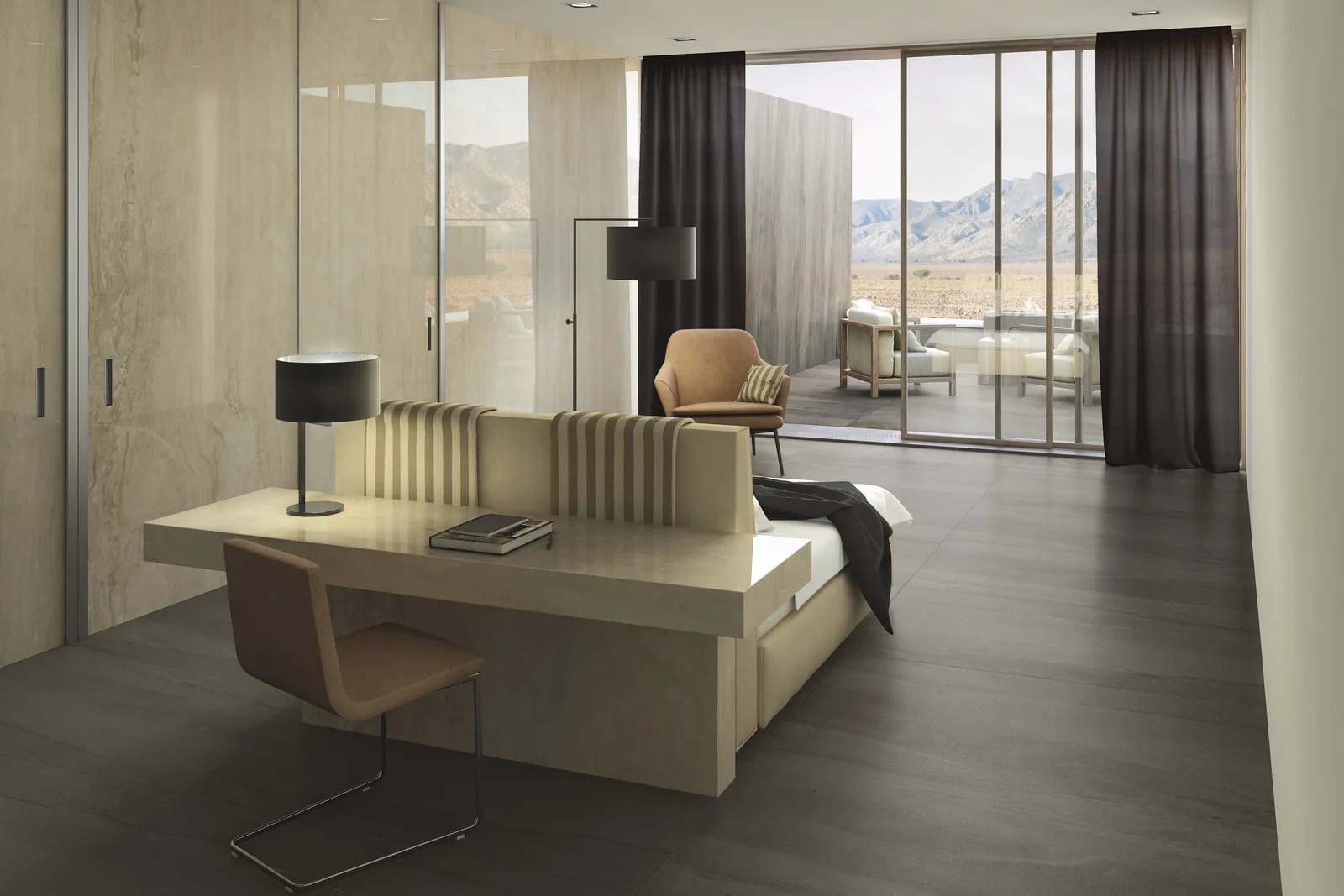 PIETRE MAXFINE Lavica Dark - интерьер, спальня